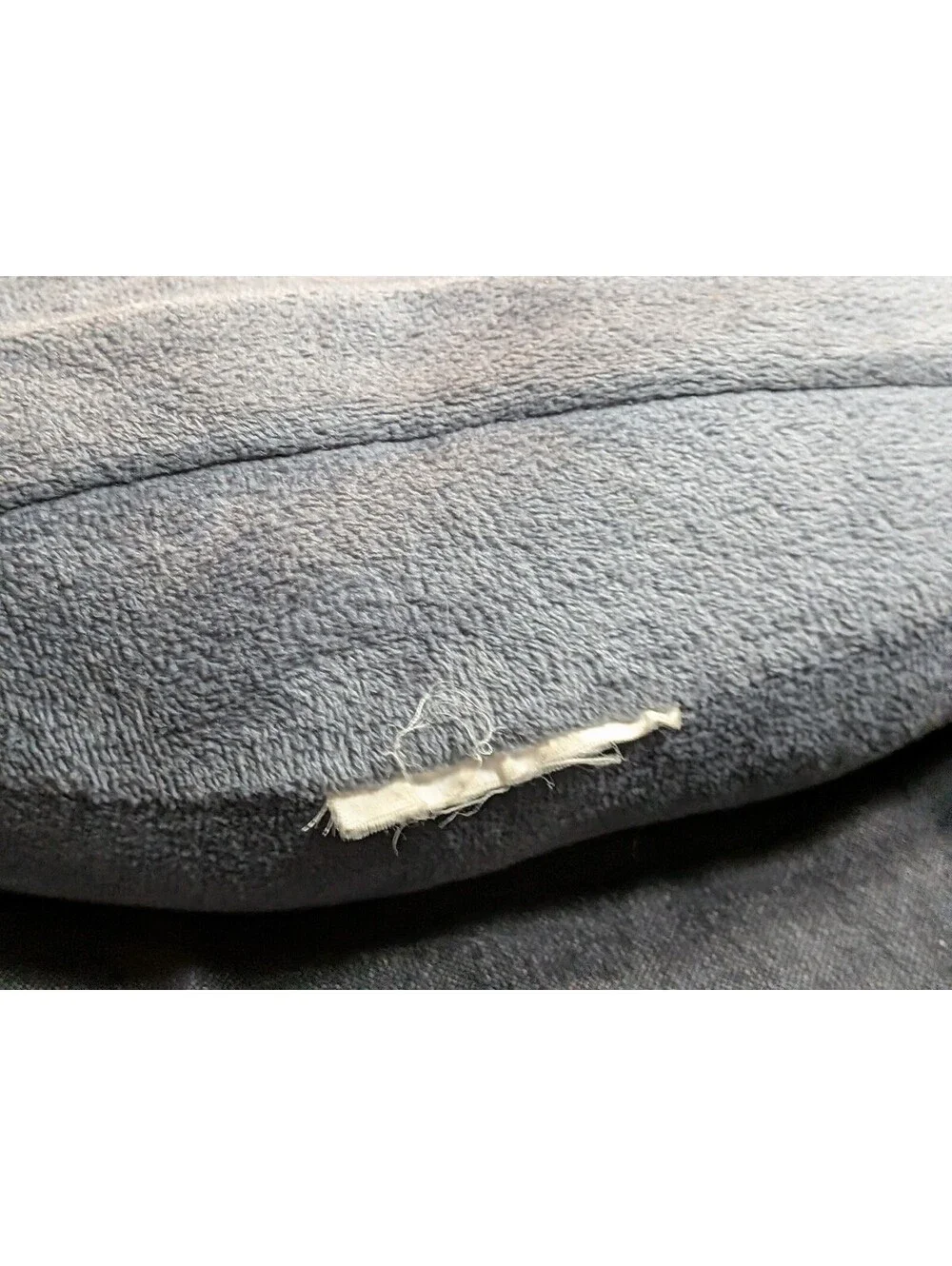 Gray U Shaped Travel Neck Pillow Soft Plush Support Cushion